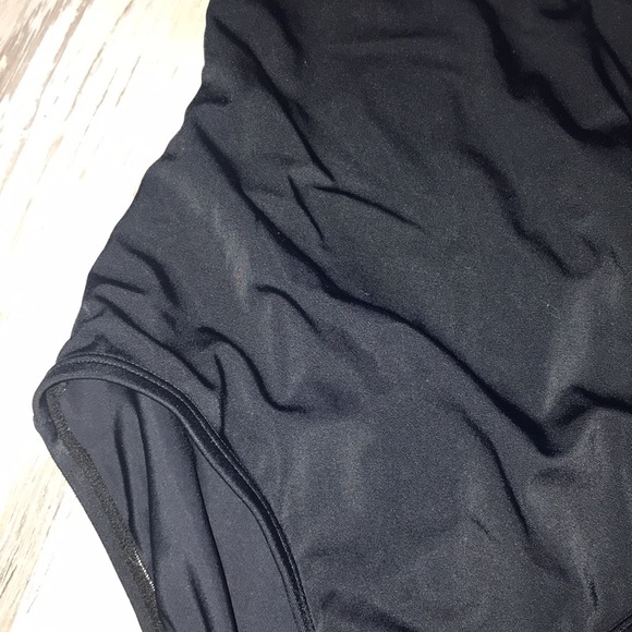 Nike Just do it black and white one piece bathing suit size M 10/12 yrs old kids - Picture 4 of 13